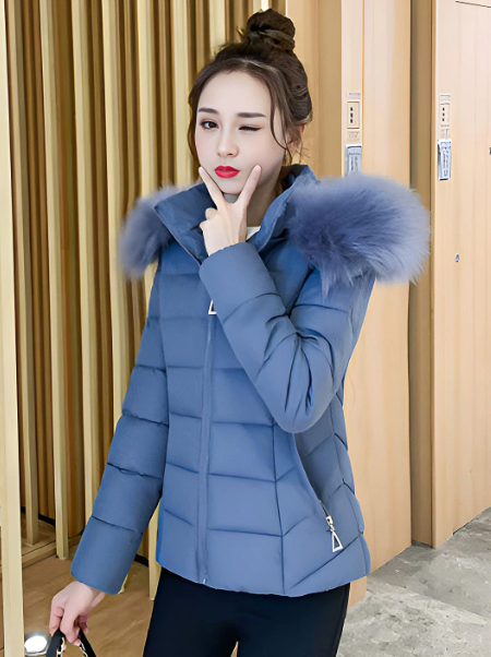 Drune | Stilvolle Winterjacke damen mit Fellkragen