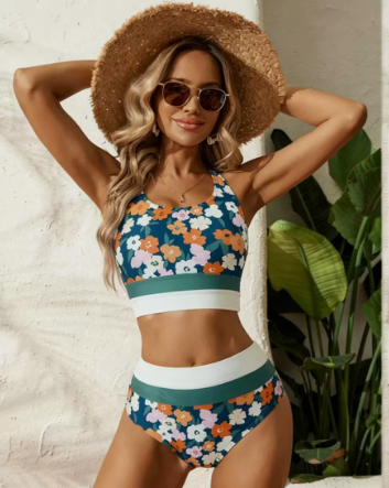 Drune | Brook Side Farbblock Bikini-Set
