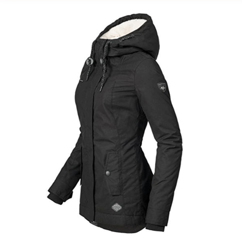 Drune | Winterjacke mit Kapuze für Damen - gestepptes Winterjacke