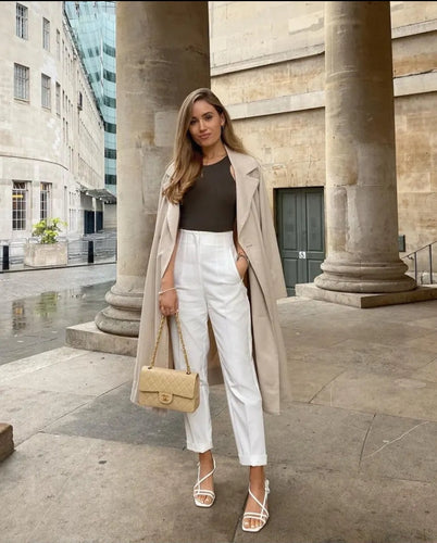 Hohe Taille - Lässige formelle Hose
