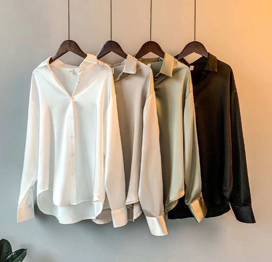 Drune | Luxe Schicke Bluse Aus Seide