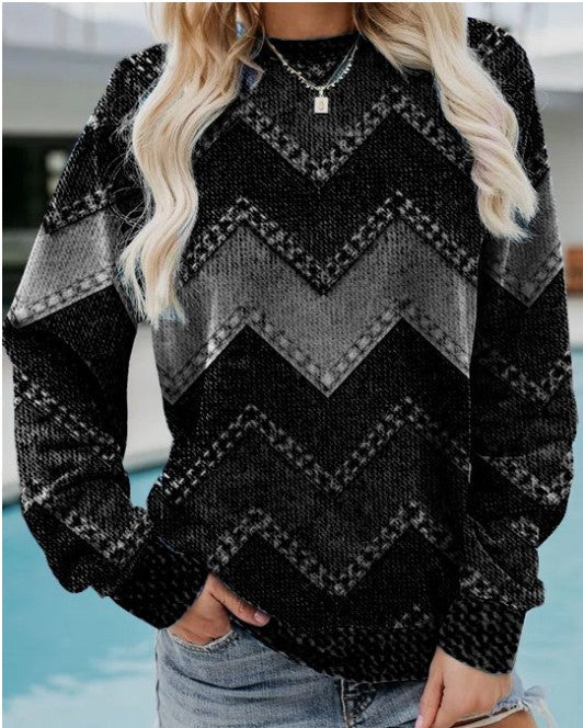 Drune | GEOMETRISCHES KASCHMIR-SWEATSHIRT