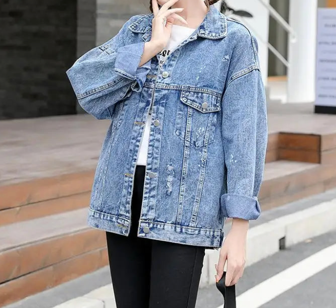 Drune | Jeansjacke mit coolem Design MM Mouse Woman