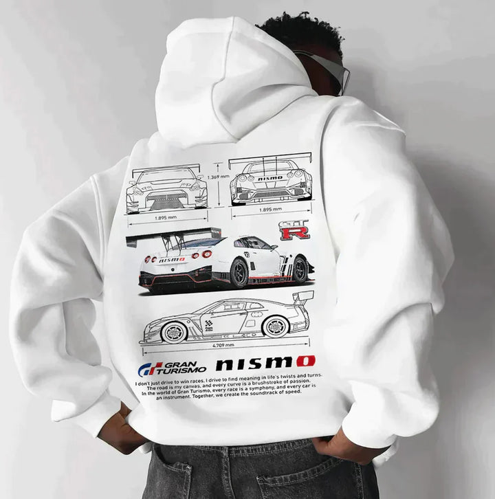 Drune | Überdimensionale Racing Hoodie
