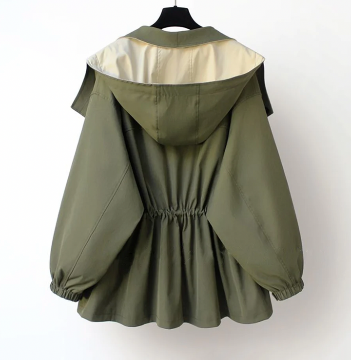 Drune | Zweifarbige Jacke mit Weiter Kragen Leicht und Modern