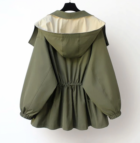 Drune | Zweifarbige Jacke mit Weiter Kragen Leicht und Modern