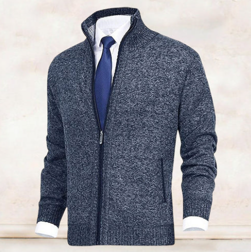 Drune | Eleganter Und Bequemer Strickjacke Mit Kragen Für Herren