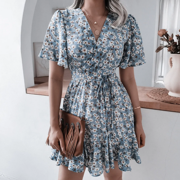 Drune | Blumen Bequem Sommerkleid