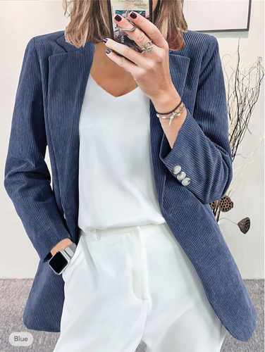 Drune | Formelle Jacke Aus Cordiniertem Samt