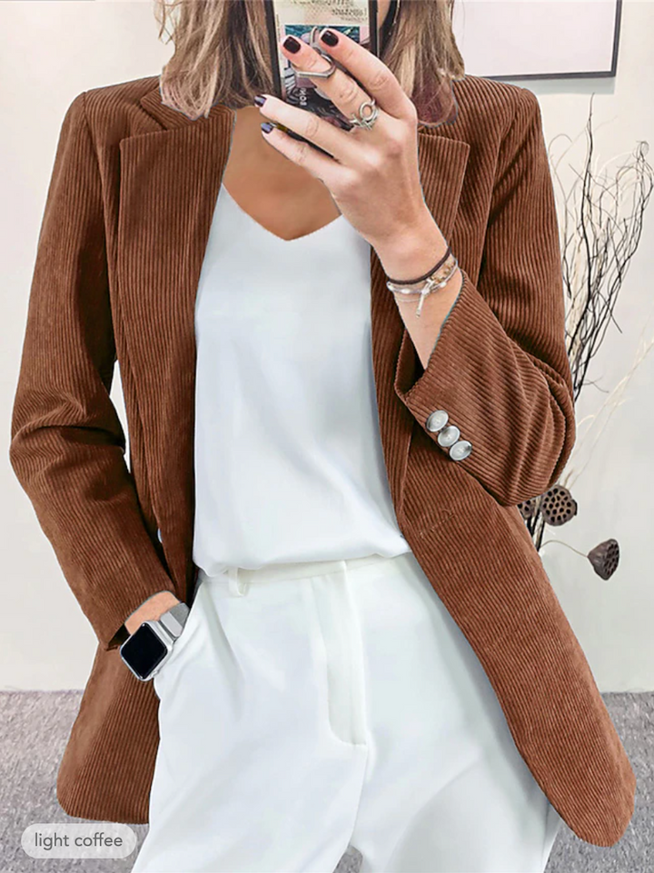 Drune | Formelle Jacke Aus Cordiniertem Samt