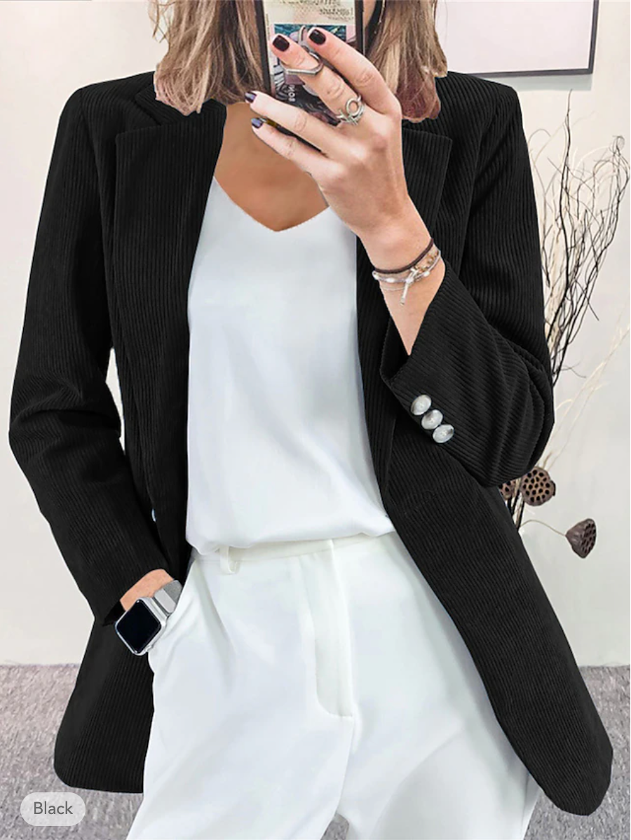 Drune | Formelle Jacke Aus Cordiniertem Samt