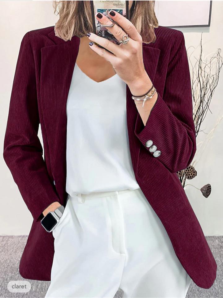 Drune | Formelle Jacke Aus Cordiniertem Samt