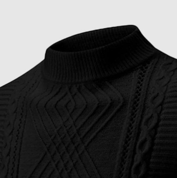 Drune | Klassischer Strickpullover mit Struktur Weich und Warm Perfekt Für Alltag und Fest