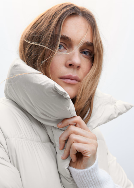 Drune | Pufferjacke Damen Normale Passform Warmer Schutz Essentielle Eleganz