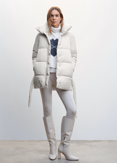 Drune | Pufferjacke Damen Normale Passform Warmer Schutz Essentielle Eleganz