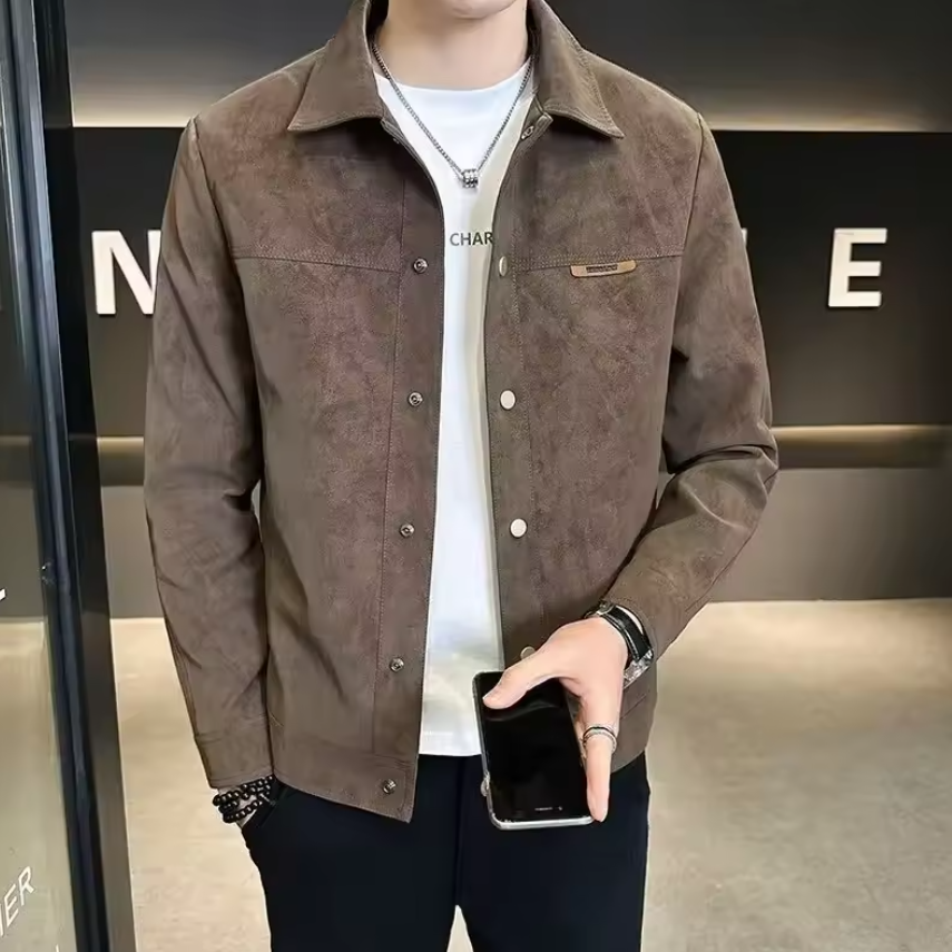 Drune | Stylish Zipper Leather Jacket