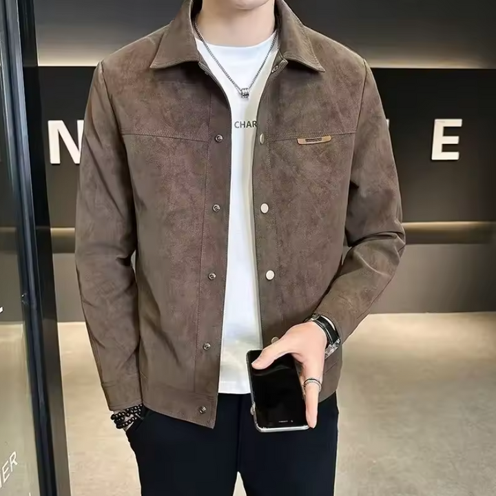 Drune | Stylish Zipper Leather Jacket