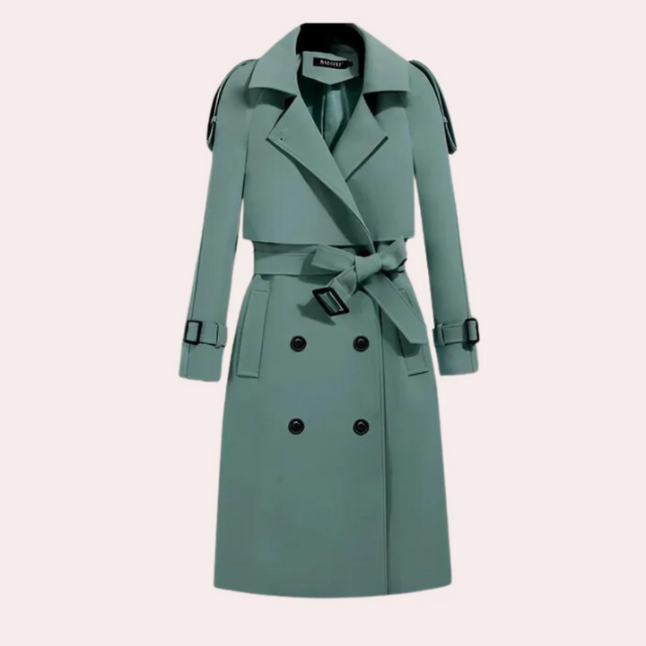 Drune | Eleganter Langer Trenchcoat für Damen