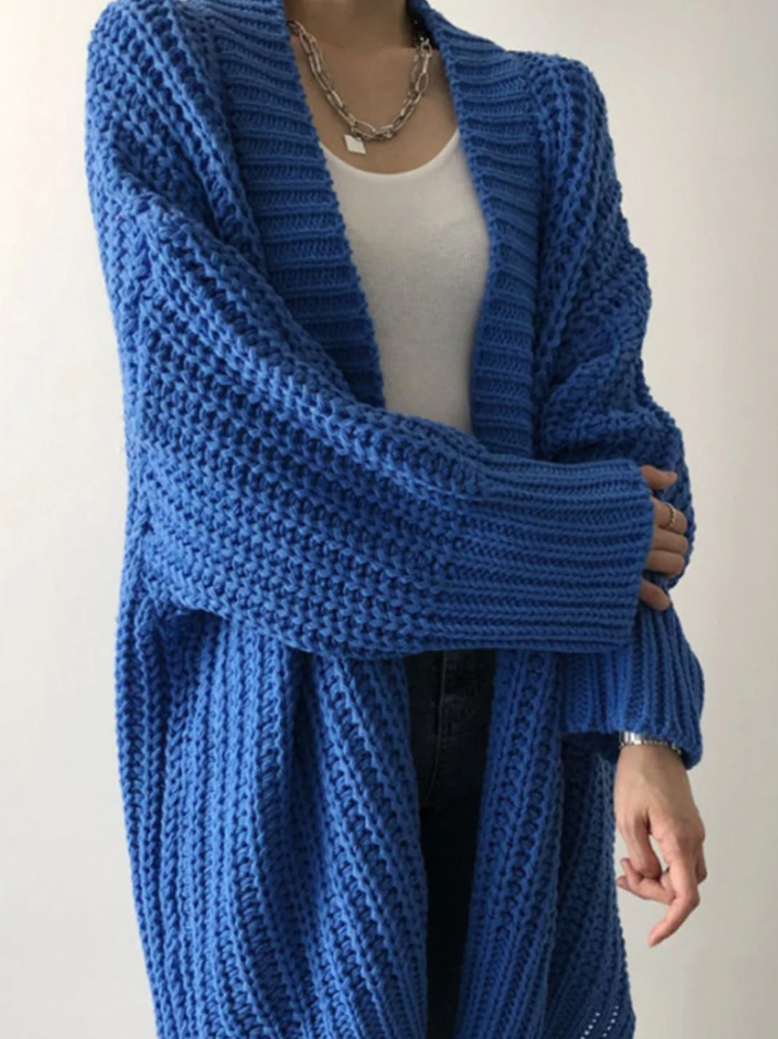 Drune | Stilvolle Lange Damen-Strickjacke