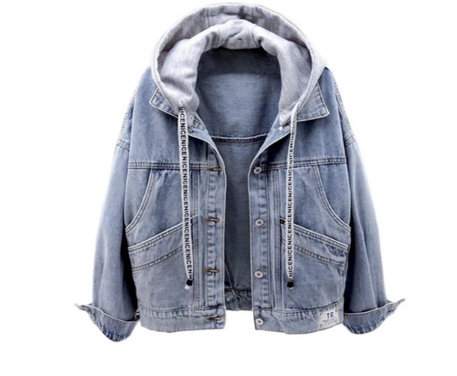 Drune | Lässige Jeansjacke für Frauen mit Kapuze