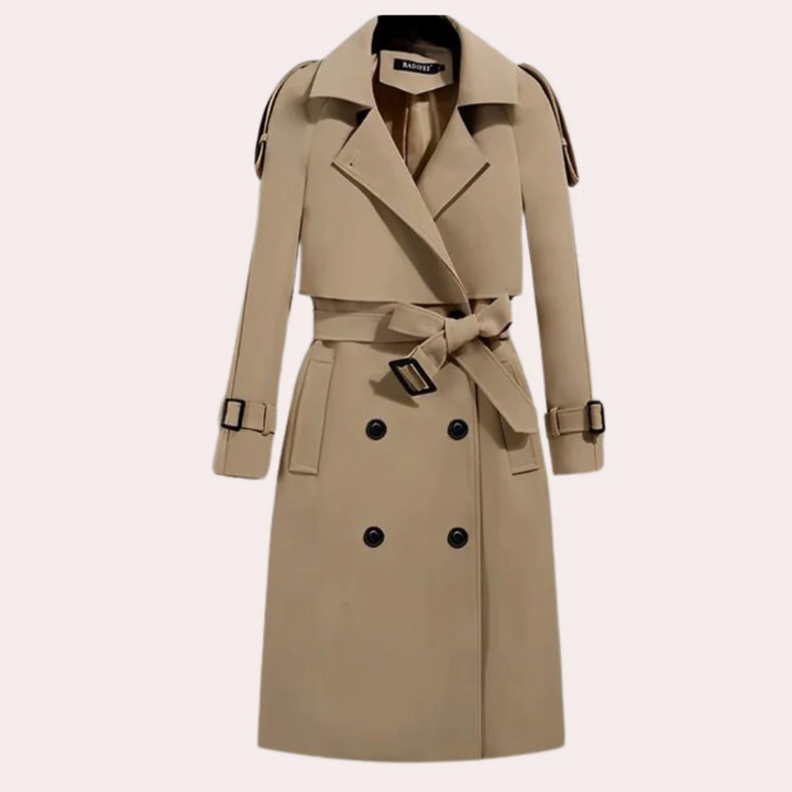 Drune | Eleganter Langer Trenchcoat für Damen