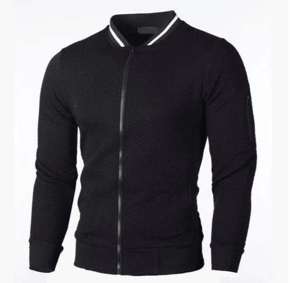 Drune | herren-sweatshirt mit reißverschluss und stehkragen