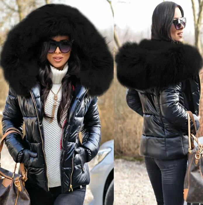 Drune | Eleganter Wintermantel mit Synthetischer Fell