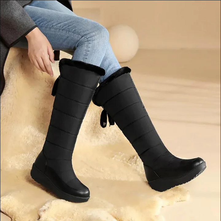 Drune | winterstiefel - pelzgefütterte kniehohe schneestiefel für frauen