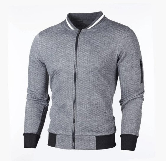 Drune | herren-sweatshirt mit reißverschluss und stehkragen