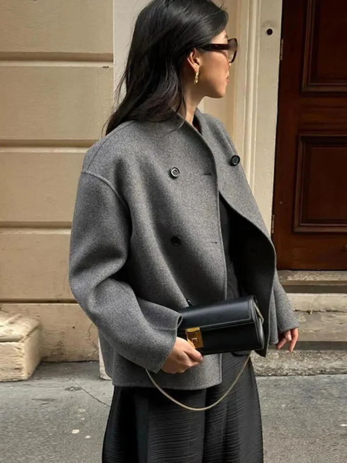 Drune | Trendiger Damenmantel Im Oversize-Fit