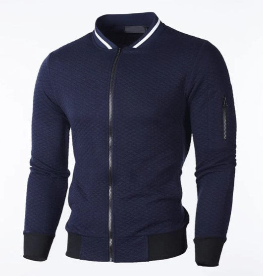 Drune | herren-sweatshirt mit reißverschluss und stehkragen