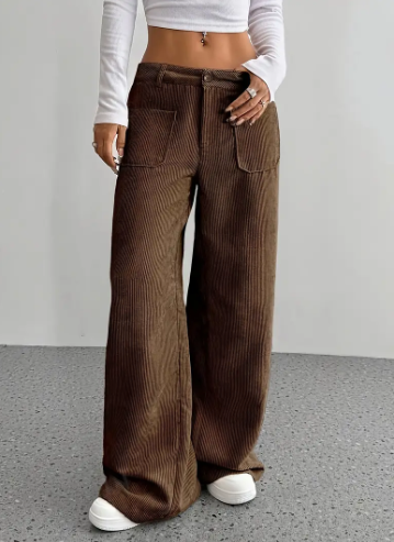 Drune | Corduroy Weite Beinkleider