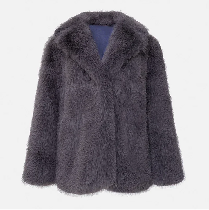 Drune | Luxuriöse Jacke Aus Weichem Kunstfell für Damen
