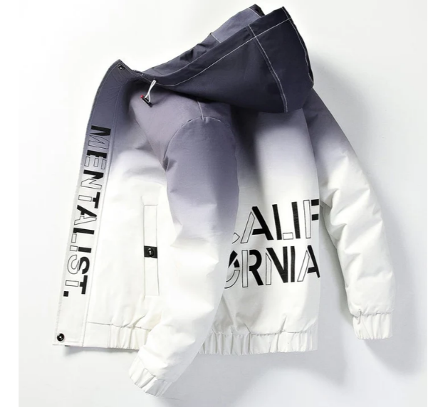 Drune | herren-ubergangsjacke mit ombre-motiv