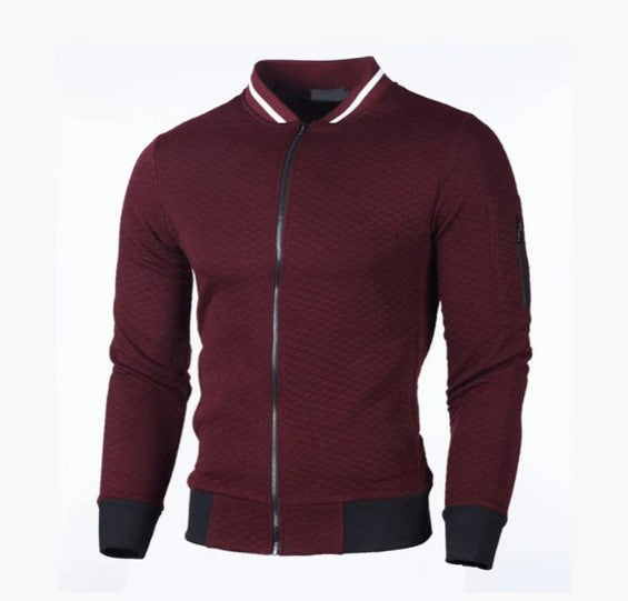 Drune | herren-sweatshirt mit reißverschluss und stehkragen