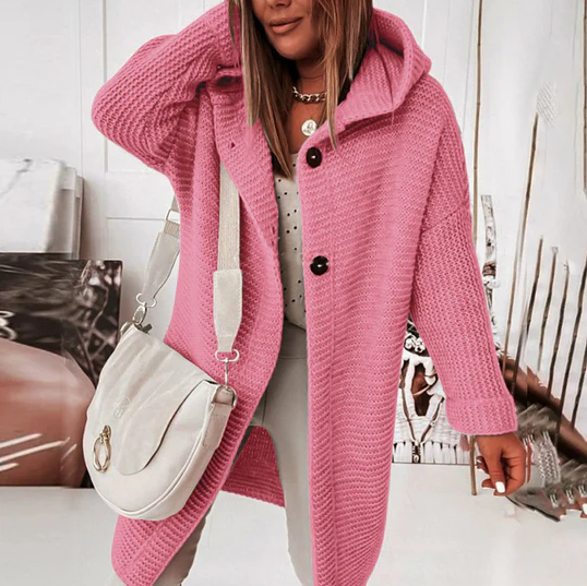 Drune | Langärmlige Strickjacke mit Kapuze