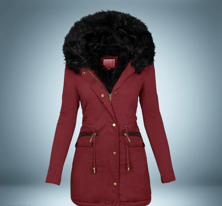 Drune | Parka mit Pelzkragen In Schwarz