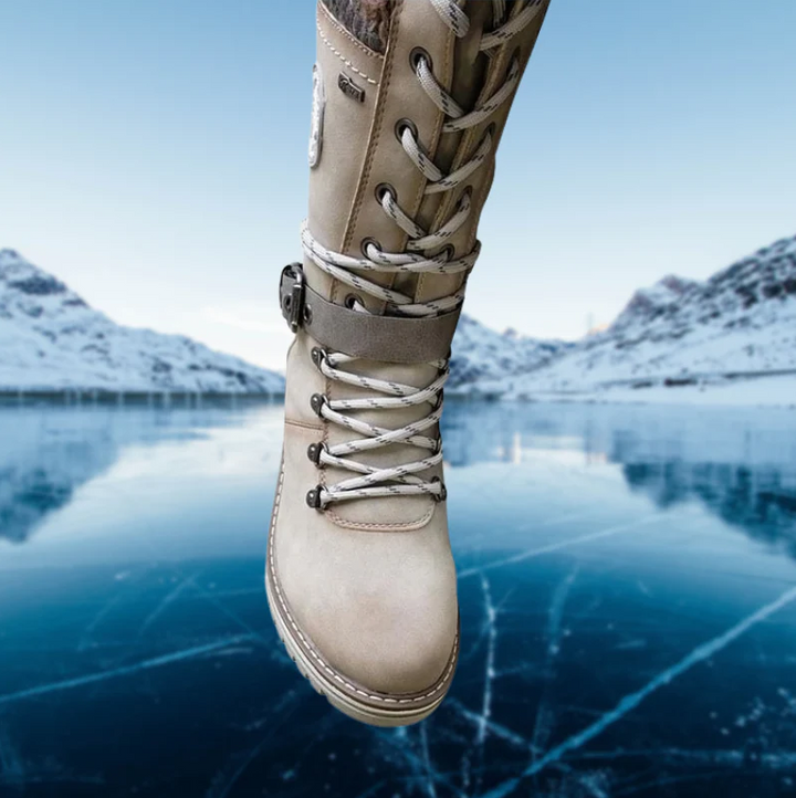 Drune | und stilvolle damen-winterstiefel aus leder