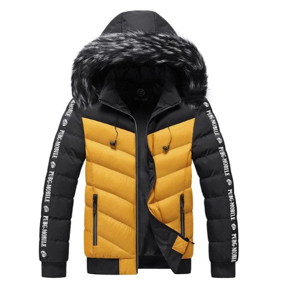 Drune | zweifarbige winterjacke für herren