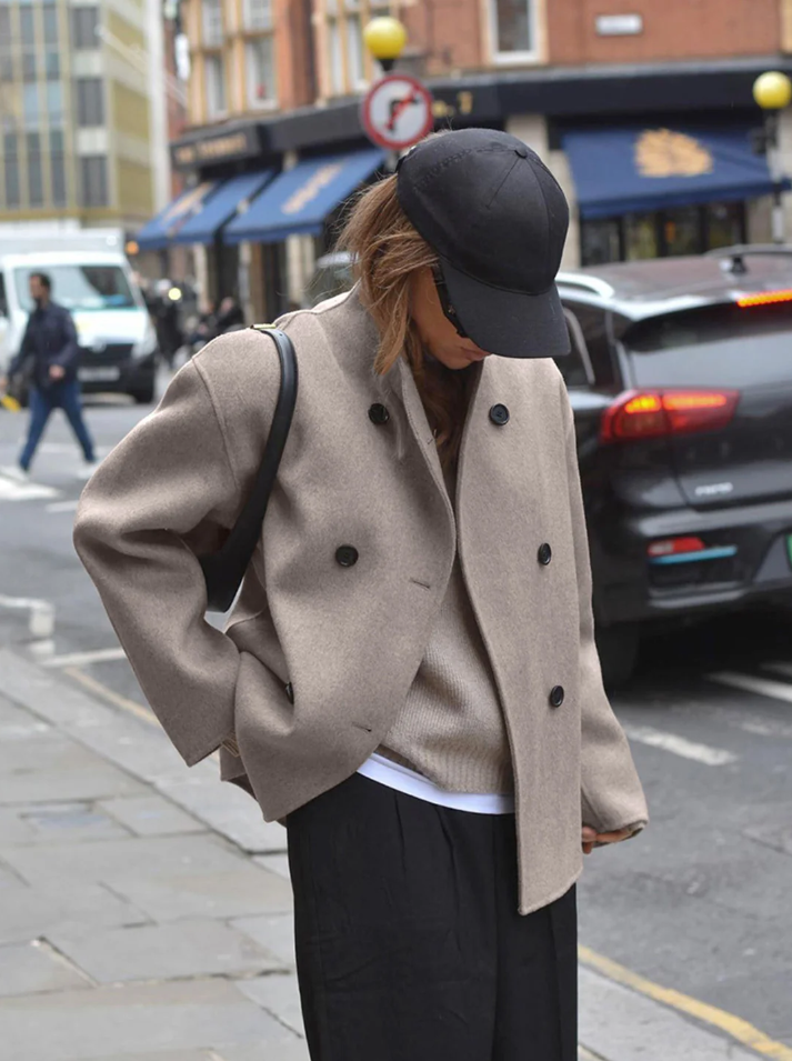 Drune | Trendiger Damenmantel Im Oversize-Fit