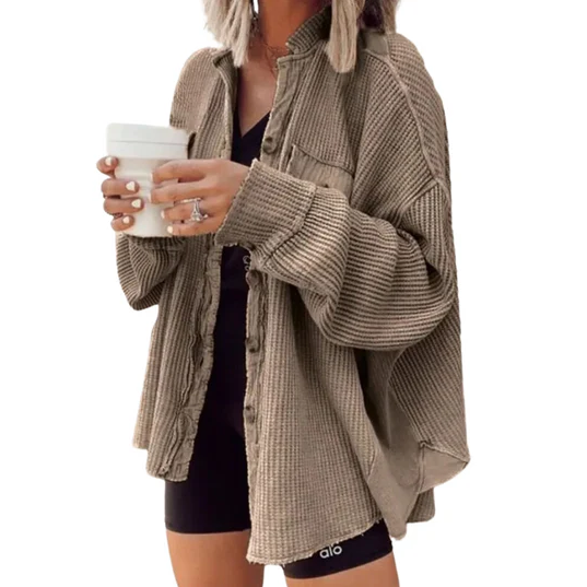 Drune | unregelmäßige Kapuzenjacke aus Cord