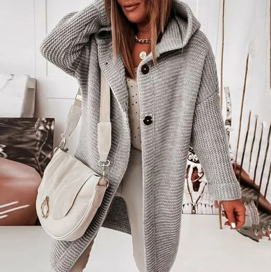 Drune | Langärmlige Strickjacke mit Kapuze