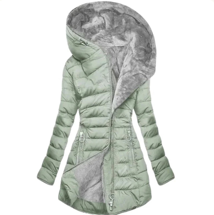 Drune | Parka Winterjacke mit Kapuze Pelzfutter