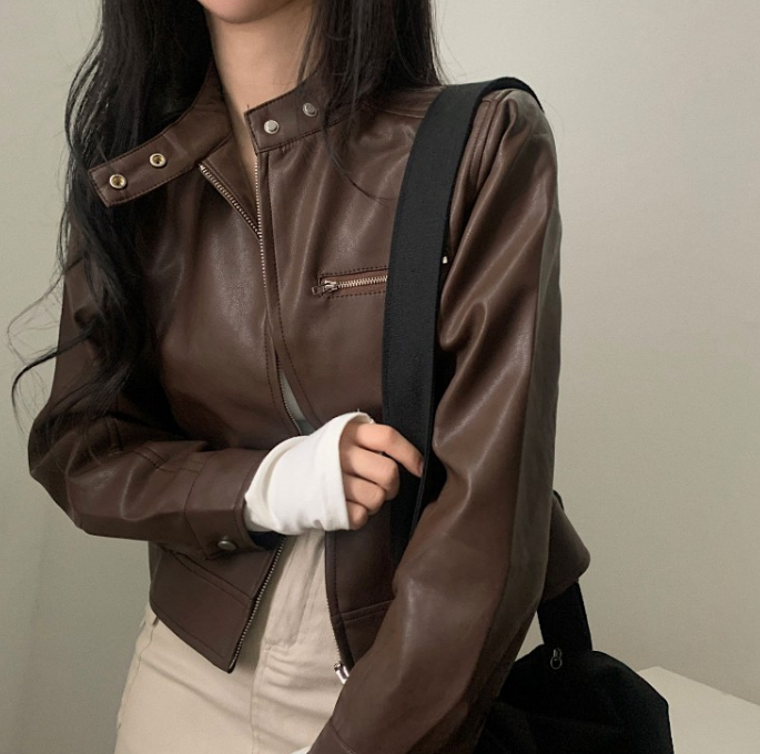 Drune | Retro-Jacke mit Stehkragen und Reißverschluss