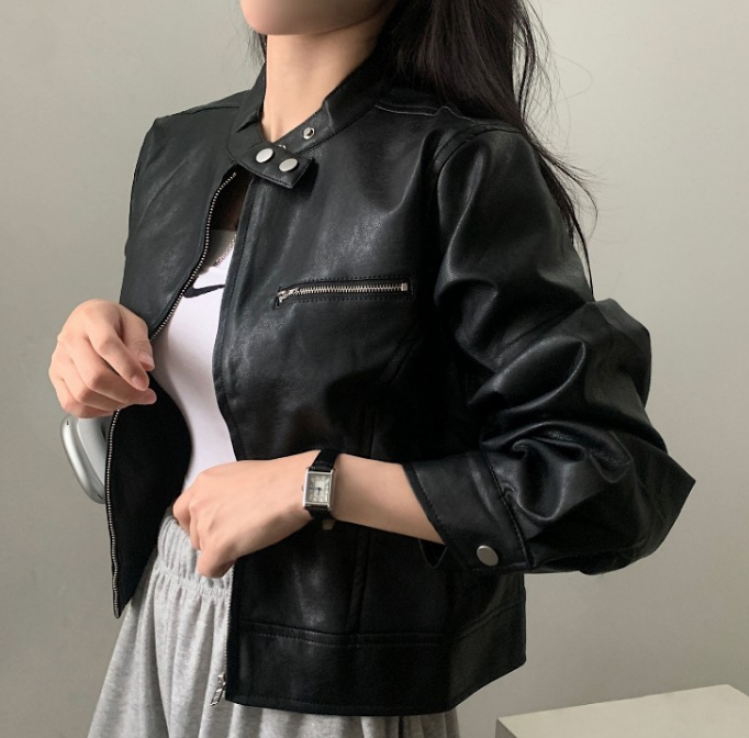 Drune | Retro-Jacke mit Stehkragen und Reißverschluss