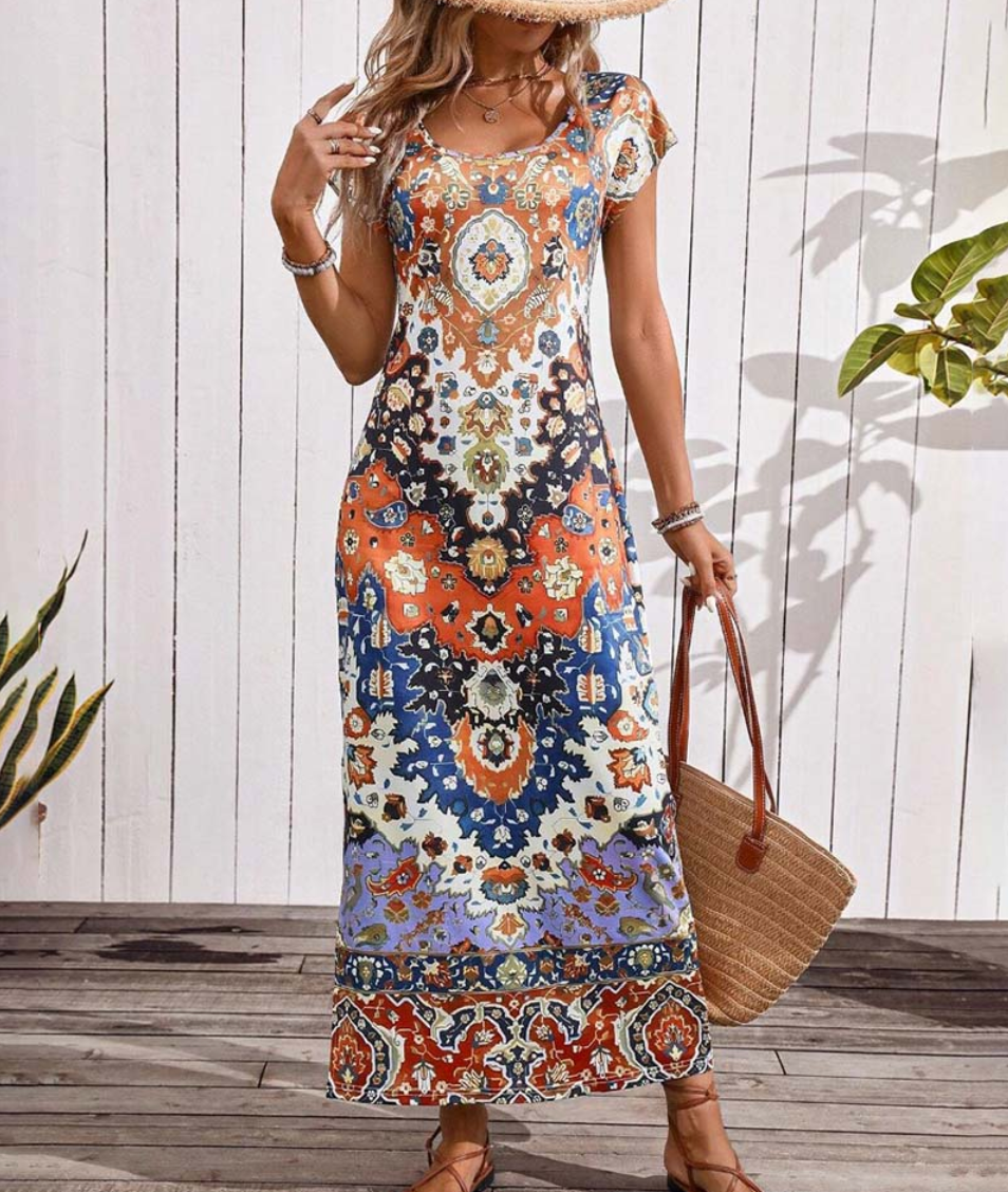 Drune | Lebhaft Buntes Sommerkleid