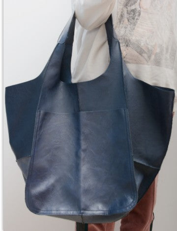 Drune | Einfach Große Tasche Weiches Leder Große Kapazität Ein Schulter Tragbare Tote Tasche