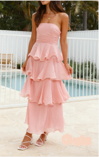 Drune | Glamour Goddess Halsband Maxi Kleid