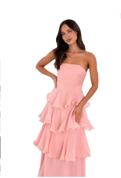 Drune | Glamour Goddess Halsband Maxi Kleid