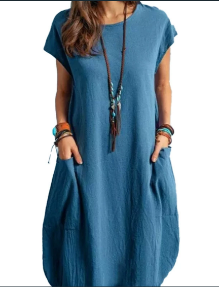 Drune | Bequemes Leinenkleid